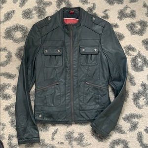 Faux leather jacket